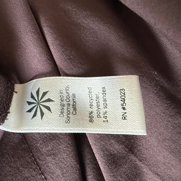 Athleta Womens Size 2 Purple Ruched Bungee Leg Jogger Pants Recycled Polyester - Picture 6 of 9